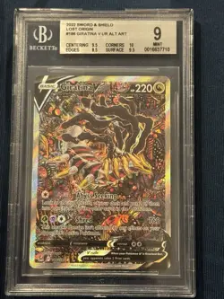 BGS 9 Giratina V Alt Art 186/196 Lost Origin Pokemon 2022 - Image 1