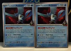 (Set Of 2) Pokemon Destined Rivals TCG Holo - Team Rocket's Articuno (051/182) - Image 1