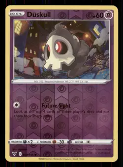 Duskull SWSH04: Vivid Voltage #069/185 Common Reverse Holo Pokemon LP - Image 1
