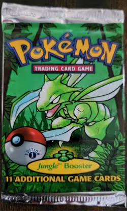 1999 Pokemon Jungle 1st Edition Booster Pack Scyther Art - NEW FACTORY SEALED - Image 1