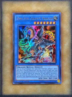 Yugioh Odd-Eyes Gravity Dragon BOSH-EN043 Ultra Rare 1st Ed LP - Image 1