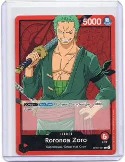 Roronoa Zoro - OP01-001 Leader Romance Dawn - One Piece TCG English - Image 1