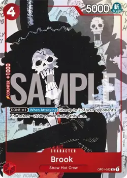 One Piece 25th Anniversary Collection OP01-022 Brook (Alt Art / Parallel) - M/NM - Image 3