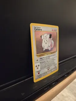Clefairy Holo Rare Base Set Unlimted 5/102 Vintage 1999 WOTC Pokemon Card TCG - Image 3