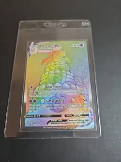 Pokemon Alcremie VMAX TCG Shining Fates Card 073/072 Rainbow Secret Rare NM - Image 3