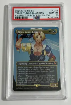 Tidus, Yuna's Guardian Borderless Foil Card PSA 10 FINAL FANTASY X MTG 2025 - Image 1
