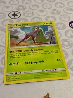 C1710 POKEMON TCG TSAREENA HOLO NM #19 SUN MOON UNIFIED MINDS SINGLE CARD - Image 2