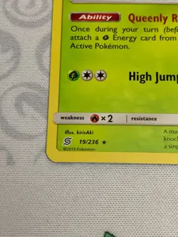 C1710 POKEMON TCG TSAREENA HOLO NM #19 SUN MOON UNIFIED MINDS SINGLE CARD - Image 4