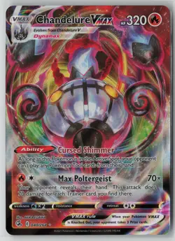 Chandelure VMAX 40/264 Pokemon Fusion Strike Rare VMAX Near Mint Card (NM) 1 - Image 1