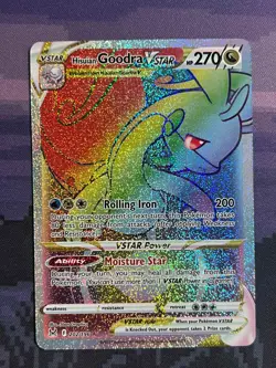 Hisuian Goodra VSTAR 202/196 Pokemon Lost Origin Rare Rainbow Card Near Mint NM1 - Image 1