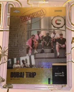 Sidemen Topps Chrome Gold Parallel - Card #151 - Shoot Settings Dubai - 21/50 - Image 1