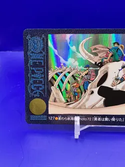 Luffy ONE PIECE Visual Adventure Holo Rare Card TCG Japanese 2001 Vintage 127 AI - Image 3