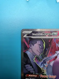 Pokemon TCG Destined Rivals Team Rockets Mewtwo EX Card 231/182 NM Condition - Image 5