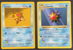 Starmie + Staryu Shadowless Pokemon Card Lot Vintage WOTC Moderately Played - Image 1