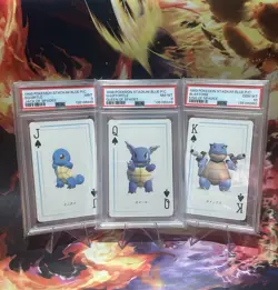 1998 POKEMON STADIUM BLUE VERSION PLAYING CARDS KING OF SPADES BLASTOISE PSA 10 - Image 4