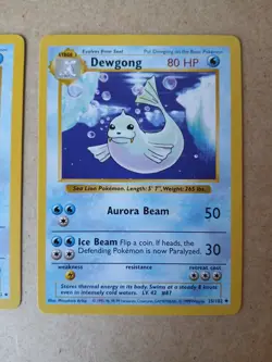 Pokemon TCG Dewgong 25/102 Shadowless 2x Card Lot - Image 3