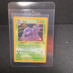 Pokemon TCG Muk Holo Rare Card 13/62 Fossil - Image 1