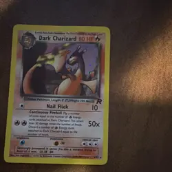 Pokemon TCG Dark Charizard Team Rocket Holo Card 4/82 (small crease) - Image 1
