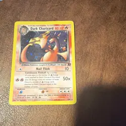 Pokemon TCG Dark Charizard Team Rocket Holo Card 4/82 (small crease) - Image 2