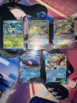 Vintage And Modern Pokemon 15 Card Lot Vmax, Cracked Ice, Vstar, V,EX, GX promo - Image 1