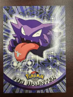Haunter #93 Topps Animated Blue Logo Pokemon Card NM - Image 1
