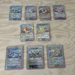 Prismatic Evolutions Full Set Of 9 Stamped Surprise Box Promo Cards (3 Unsealed) - Image 1