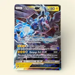 Zekrom GX SM138 Pokemon Card Sun and Moon Promo, Lightly Played, LP Condition - Image 1