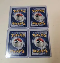 Pokemon Pikachu Card Lot Of 4 FOUR Yellow Cheeks Shadowless 58/102 Base Set LP - Image 4