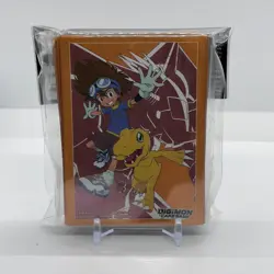 Digimon Card Game Official Sleeves - Tai Kamiya & Agumon 2023 (60-Pack) - Image 1