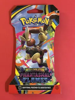 (5) Pokemon Mega Evolution Phantasmal Flames Booster Packs Super Rare Cards - Image 1
