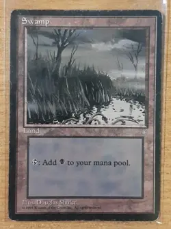 1995 MAGIC THE GATHERING ICE AGE SWAMP TD25 B - Image 1