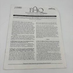 Magic the Gathering FAQ & General Rulings Summary for Fourth Edition Rules WOTC - Image 1