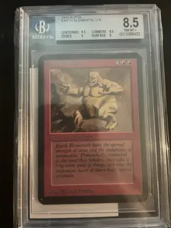 Earth Elemental Alpha MTG, Graded BGS 8.5 With 8.5, 8.5, 9, 9 Subgrades - Image 2