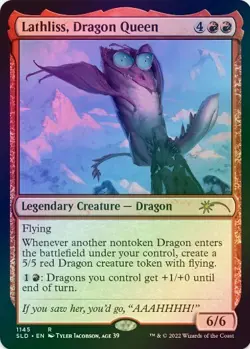 1 x Lathliss, Dragon Queen - Foil - Secret Lair (1145) - LP - MTG - Image 1