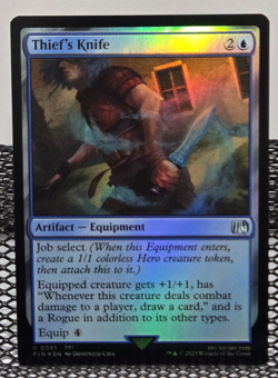 MTG, Thief's Knife (FOIL), U, Final Fantasy, FIN, NM/MINT, 0081 - Image 1