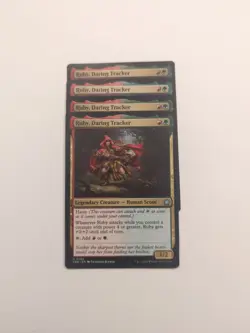 (4) Ruby, Daring Tracker *PLAYSET* Foundations Regular NM MTG - Image 1
