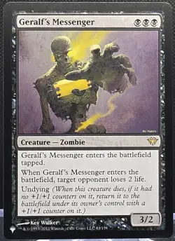 Geralf's Messenger #63 The List - Dark Ascension Regular Rare - Image 1