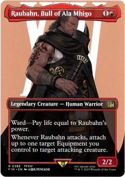 Raubahn, Bull of Ala Mhigo (Borderless) - 0388 - Final Fantasy - MTG - NM/M - Image 1