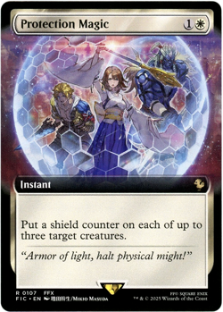Protection Magic (Extended Art) - 0107 - Commander: Final Fantasy - MTG - NM/M - Image 1