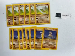LOT OF 14 POKEMON CARDS JUNGLE SET CUBONE 20/64 MAROWAK 39/64 MP/HP - Image 1