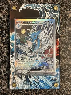 Pokemon TCG Scarlet and Violet Kingdra EX 131 promo with display case - Image 1