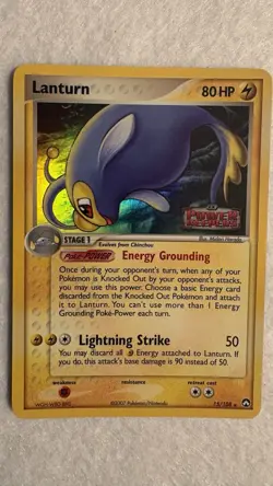 Lanturn 15/108 Reverse Holo Rare STAMPED EX Power Keepers 2007 Pokemon TCG LP/NM - Image 2