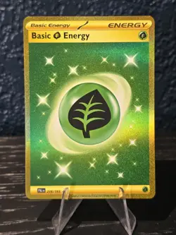 Basic Leaf Energy Gold Secret Rare 278/193 Pokemon TCG - Paldea Evolved NM - Image 1