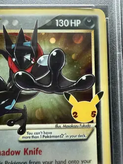 Pokemon Greninja Gold Star Celebrations ETB Black Star Holo Promo SWSH144 PSA 9 - Image 4