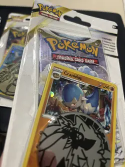 Pokemon TCG Basculin Cranidos Silver Tempest Sword & Shield checklane booster x3 - Image 2