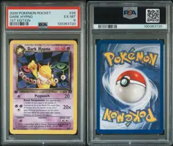 2000 Pokemon Team Rocket Dark Hypno 1st Edition #26 PSA 6 EX-MT - Image 3