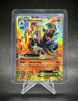 2015 Pokemon M Houndoom EX 22/162 BREAKthrough Full Art Mega Holo - Image 1