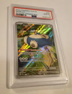 PSA 10 Snorlax 051 Pokemon SVP EN 151 Elite Trainer Box Promo 2023 GEM MINT - Image 2