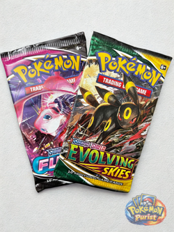 Pokemon TCG: Evolving Skies and Fusion Strike Factory Sealed Booster Packs(2) - Image 2