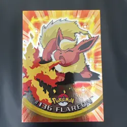 2000 Topps Pokemon TV Animation Edition Series 3 Holo Foil #136 Flareon - Image 1